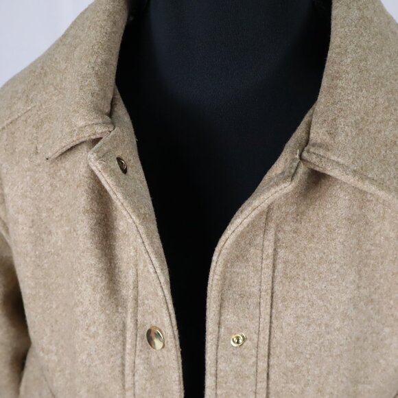 Zara Cropped Trench Coat Size Medium - Picture 2 of 6